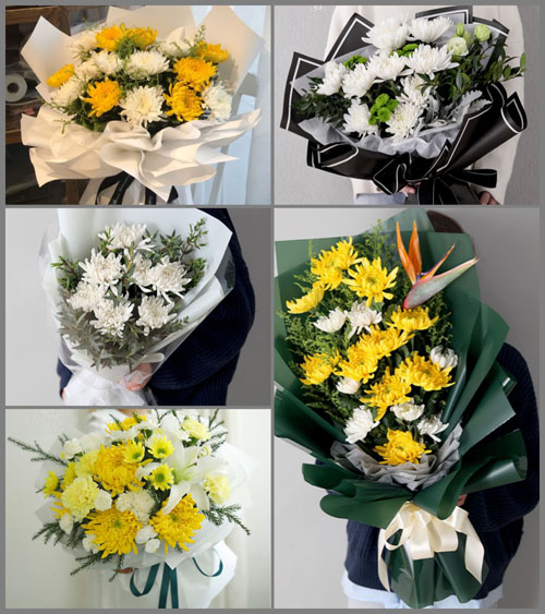 安徽芜湖市无为县鹤毛乡星旗村白事花束代送
